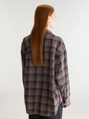 Geruite blouse snow