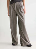 Geruite wide-leg pantalon volkert