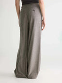 Geruite wide-leg pantalon volkert