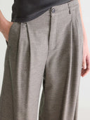 Geruite wide-leg pantalon volkert