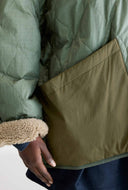 Groene reversible jas hampton
