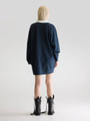 Blauwe polo jurk foogy