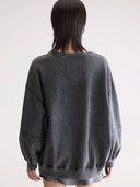 Donkergrijze oversized sweater trig