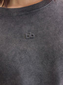 Donkergrijze oversized sweater trig