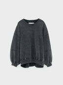 Donkergrijze oversized sweater trig