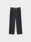 Grijze broek met plooien turin