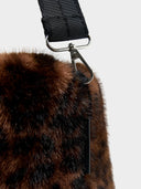 Faux fur tas met luipaardprint jelga