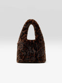 Faux fur tas met luipaardprint jelga