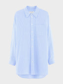 Lichtblauw gestreepte blouse jinner
