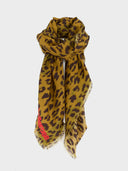 Zijden leopard sjaal syvon