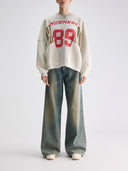 Lichtgrijze sweater flipa