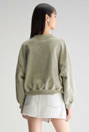Sweater in vergrijsd groen fancy