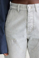 Lichtgrijze jeans pulp