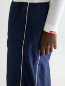 Marineblauwe jogger met contraststrepen jelina