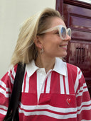 Gestreepte polo jurk foogy