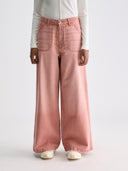 Roze wide leg jeans petula