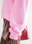 Lichtroze oversized sweater ferna