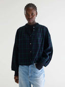 Geruite blouse cherry