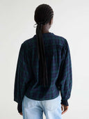 Geruite blouse cherry