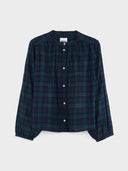 Geruite blouse cherry