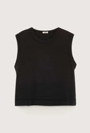 Zwarte mouwloze top cuare