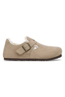 Taupe instappers london shearling
