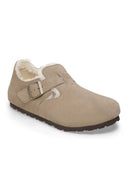 Taupe instappers london shearling