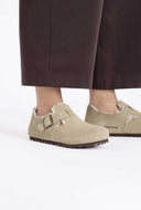Taupe instappers london shearling
