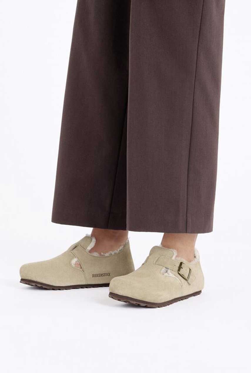 Taupe instappers london shearling – Tally-Ho