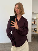 Bordeaux blouse daimi