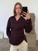 Bordeaux blouse daimi