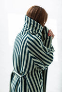 Gestreepte badjas naram bathrobe