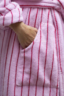 Gestreepte badjas naram bathrobe