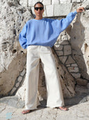 Blauwe sweater malyn