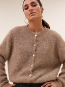 Bruin vest cleo natural cardigan