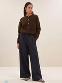 Bruin vest cleo natural cardigan