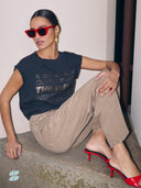 Bruine jeans begum sand pants