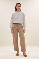 Grijze bibi lucky curve sweater