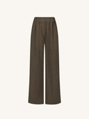 Bruine pantalon benji tweed pants latte