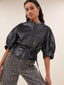 Metallic top christi silver blouse