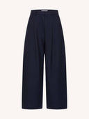 Donkerblauwe pantalon met strepen frida