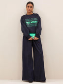 Donkerblauwe bibi nights sweater midnight