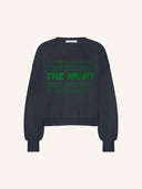 Donkerblauwe bibi nights sweater midnight