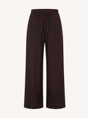 Bruine pantalon met krijtstreep pelle