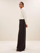 Grijze lurex pantalon sef grey pants grey lurex