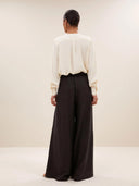 Grijze lurex pantalon sef grey pants grey lurex