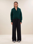 Zachte polo pullover