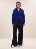 Zachte polo pullover