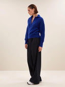 Zachte polo pullover