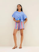 Gekleurde gestreepte short isa rainbow